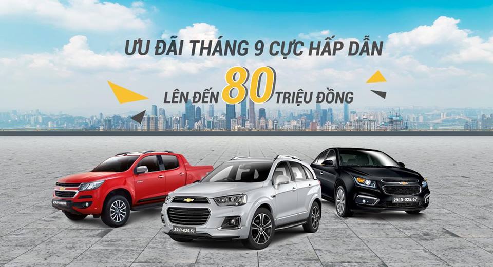 Hàng loạt xe Chevrolet tại Việt Nam giảm giá mạnh nhất  trong tháng 9