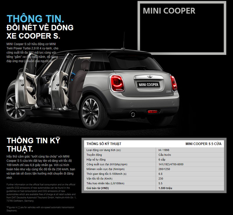 Tư vấn xe MINI Cooper 5 cửa nhập khẩu chính hãng