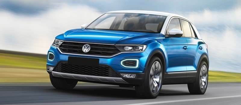 SUV co nho Volkswagen T-Roc 2018 ra mat - canh tranh Ford EcoSport