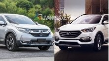 So sanh xe Hyundai SantaFe va Honda CR-V 7 cho 2018