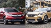 So sánh xe Honda CR-V 2018 và Peugeot 5008 2018