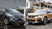 So sánh xe 7 chỗ Hyundai SantaFe 2018 và Peugeot 5008 2018