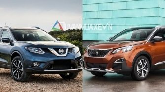 So sanh xe Nissan X-Trail 2018 va Peugeot 3008 2018