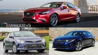Mua xe sedan hang D duoi 1 ty dau nam 2018 - Mazda6, Optima, Camry