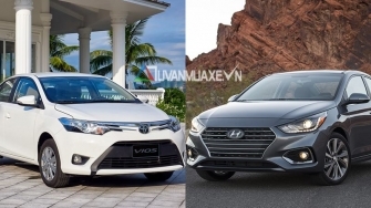 So sanh xe Toyota Vios 2018 va Hyundai Accent 2018