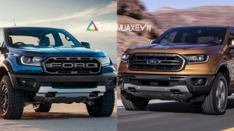 Nhung khac biet giua Ford Ranger Wildtrak 2019 va Range Raptor 2019