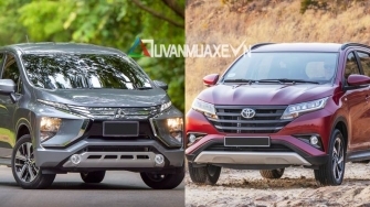 So sanh xe Toyota Rush va Mitsubishi Xpander 2018-2019 tai Viet Nam