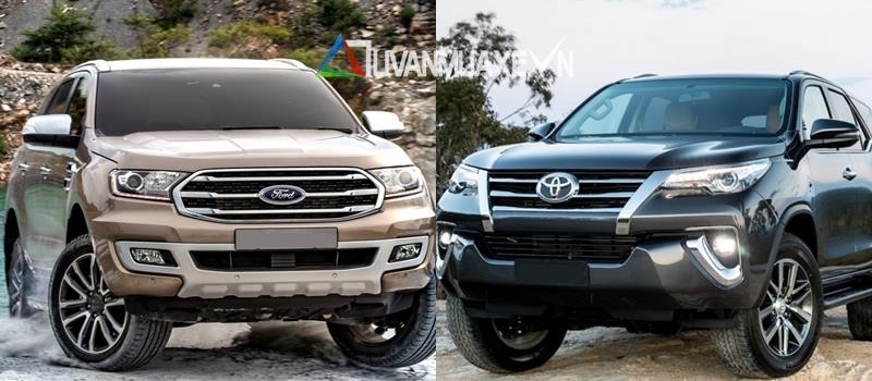 So sanh xe Toyota Fortuner va Ford Everest 2018-2019 ban cao cap