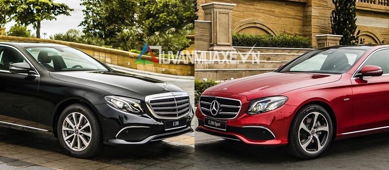 So sanh khac biet giua Mercedes E200 va E200 Sport moi tai Viet Nam