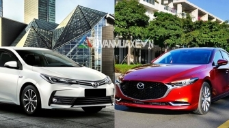 So sanh xe Toyota Altis 2019 va Mazda 3 2020 moi tai Viet Nam