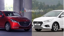So sanh xe Hyundai Accent va Mazda 2 Sedan 2020 moi
