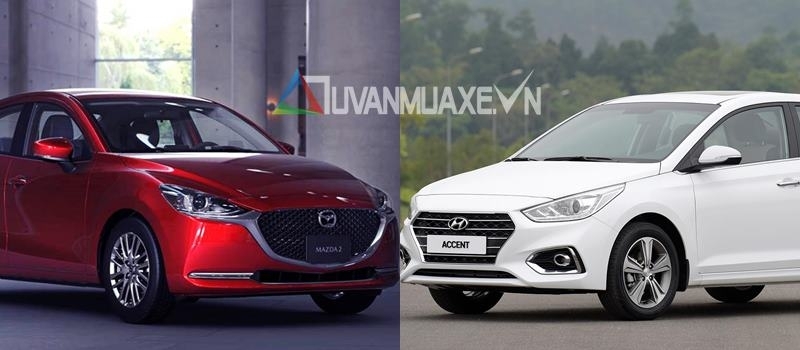 So sánh xe Hyundai Accent và Mazda 2 Sedan 2020 mới