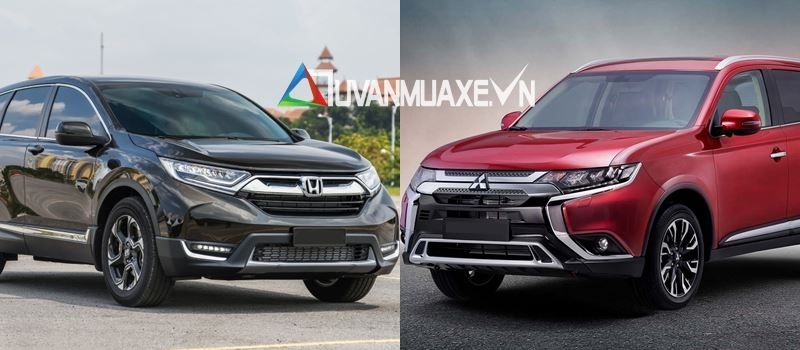 So sánh xe 7 chỗ Honda CR-V và Mitsubishi Outlander 2020 mới