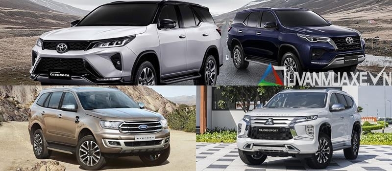 Gia xe SUV 7 cho - Everest, Pajero Sport, Fortuner 2021