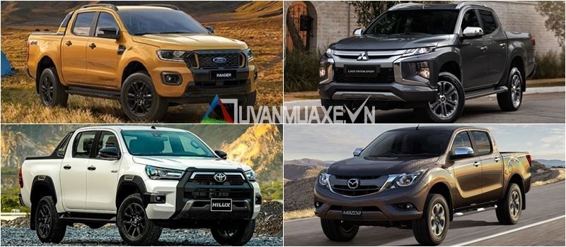 Mua xe ban tai 2021 - Ranger, Hilux, Triton, BT-50, D-Max, Navara