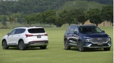 So sanh xe Hyundai SantaFe 2021 voi CR-V, CX-8, Sorento, Outlander