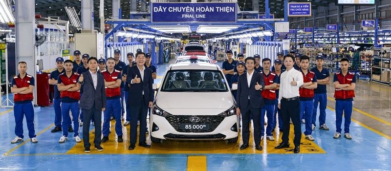 Hyundai Thanh Cong xuat xuong chiec xe Accent thu 85.000