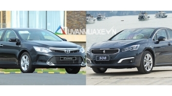 So sanh xe Toyota Camry va Peugeot 508 gia ban 1,4 ty dong