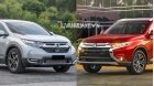 Nen mua xe Mitsubishi Outlander 2018 CKD hay Honda CR-V 2018
