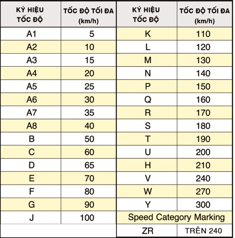 Đọc thông số lốp xe ô tô - hạn sử dụng, áp suất, tốc độ, tải trọng - Ảnh 4