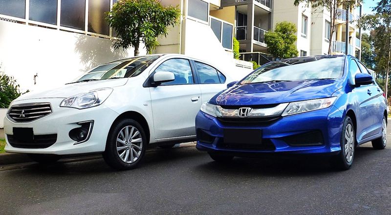 So sánh xe Mitsubishi Attrage và Honda City 2016 bản CVT - Ảnh 2