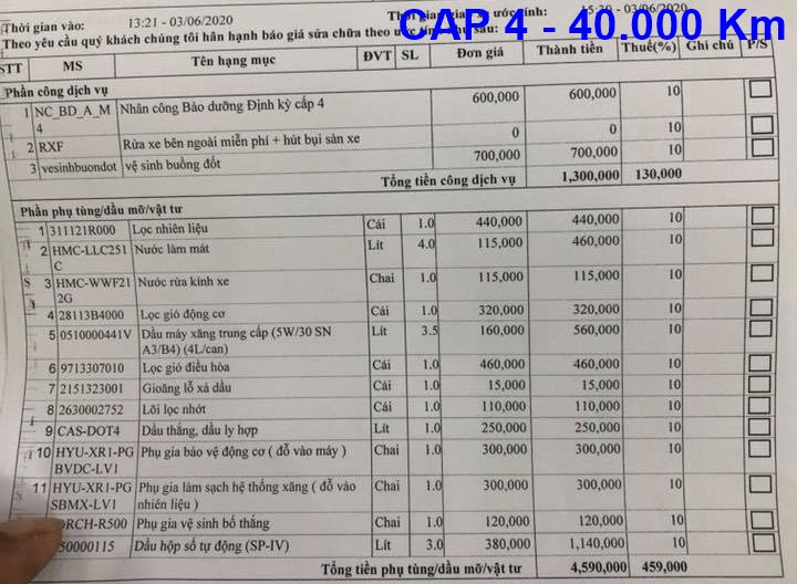 Chi phí bảo dưỡng định kỳ Hyundai Grand i10 tại Việt Nam - Ảnh 7