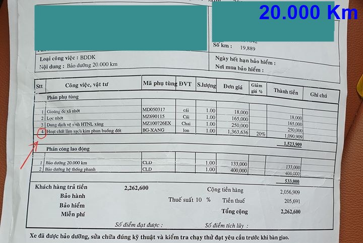 Chi phí bảo dưỡng định kỳ xe Mitsubishi Xpander theo các mốc KM - Ảnh 6