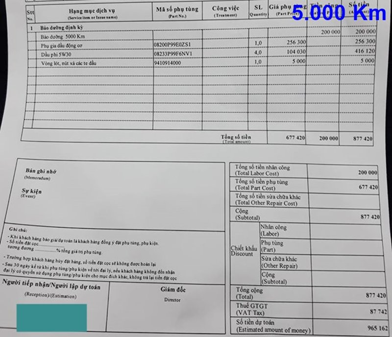 Chi phí bảo dưỡng định kỳ xe Honda City theo các mốc Km - Ảnh 3