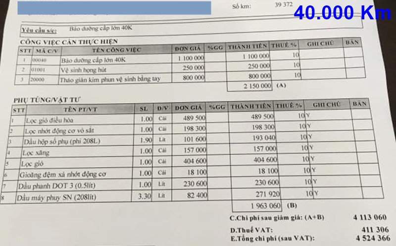 Chi phí bảo dưỡng định kỳ xe Toyota Vios theo các mốc KM - Ảnh 10