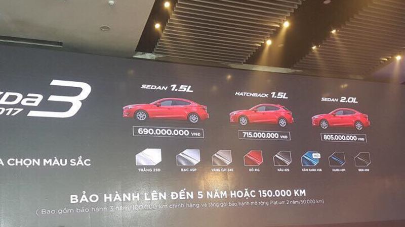 Mazda 3 2017 chính thức bán ra tại Việt Nam, giá từ 690 triệu đồng - Ảnh 3