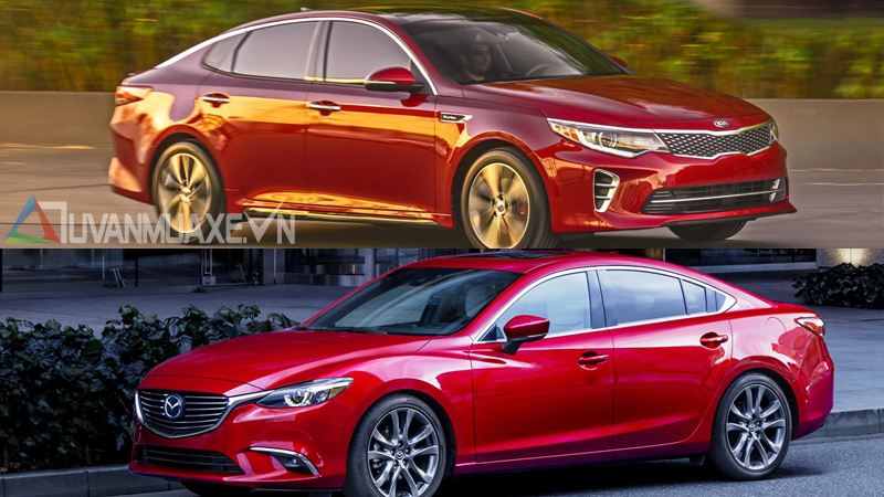 So sánh xe Mazda 6 và Kia Optima 2016 phiên bản 2.0AT - Ảnh 1