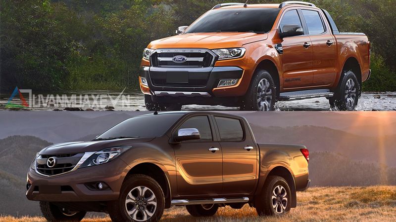 So sánh xe Ford Ranger và Mazda BT-50 2016 - Ảnh 1