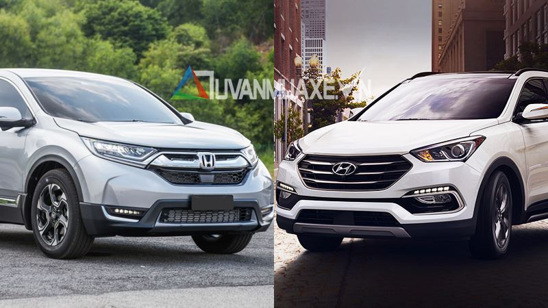 So sánh xe Hyundai SantaFe và Honda CR-V 7 chỗ 2018 - Ảnh 1