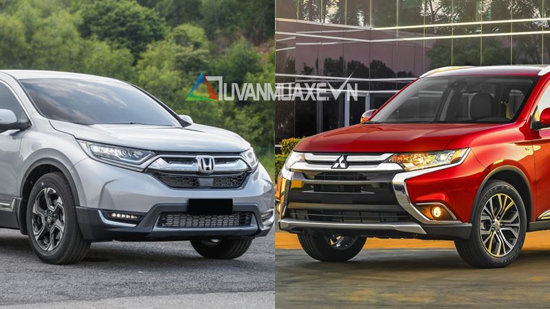 So sánh xe Mitsubishi Outlander và Honda CR-V 2018 bản 7 chỗ - Ảnh 1