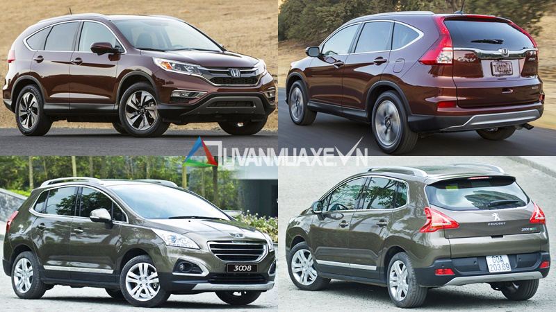 So sánh xe Peugeot 3008 và Honda CR-V 2016