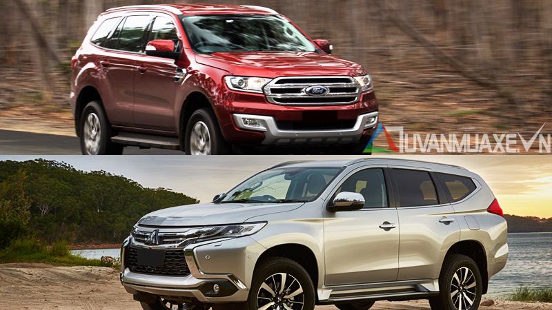 So sánh xe Ford Everest và Mitsubishi Pajero Sport 2017 bản cao cấp - Ảnh 14