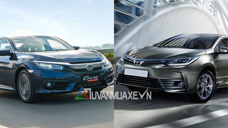 So sánh xe Honda Civic và Toyota Altis 2018 - Ảnh 1