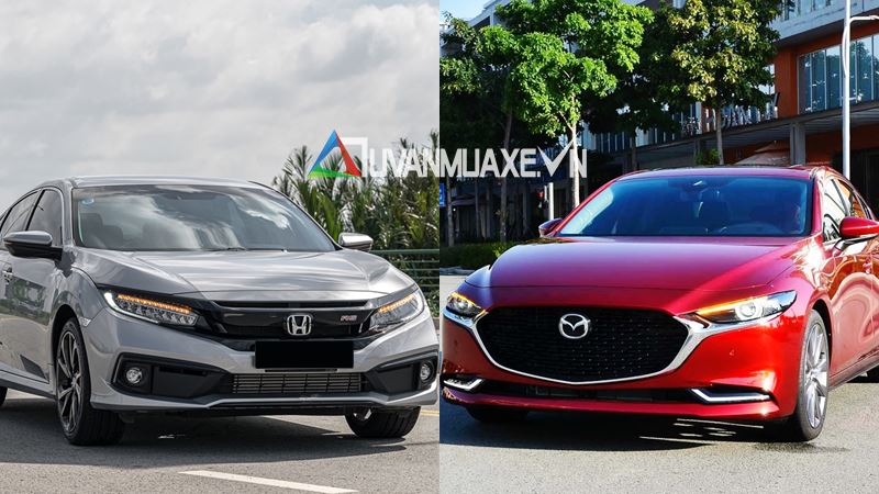 So sánh xe Honda Civic và Mazda 3 2020 bản cao cấp - Ảnh 1