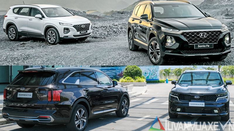 So sánh xe Hyundai SantaFe và KIA Sorento 2021 mới - Ảnh 14