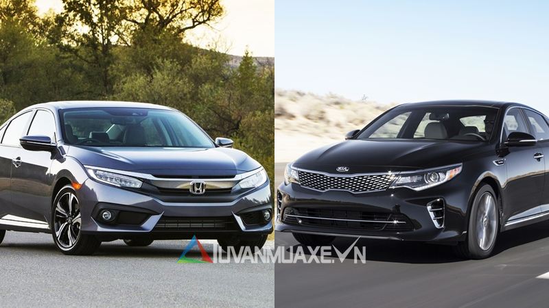 So sánh xe Kia Optima và Honda Civic 2017 - Ảnh 1