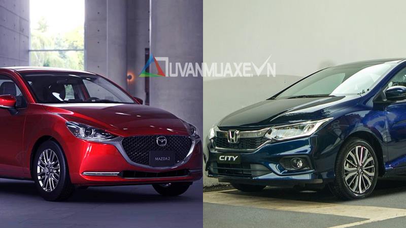  Compare los autos Mazda 2 2020 y Honda City en el rango de precios de VND 600 millones