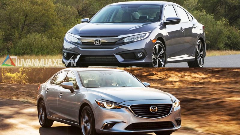 So sánh xe Mazda 6 và Honda Civic 2017 - Ảnh 12