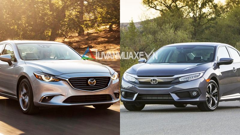 So sánh xe Mazda 6 và Honda Civic 2017 - Ảnh 1