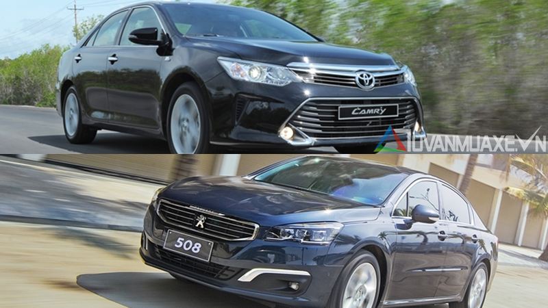 So sánh xe Toyota Camry và Peugeot 508 giá bán 1,4 tỷ đồng - Ảnh 1