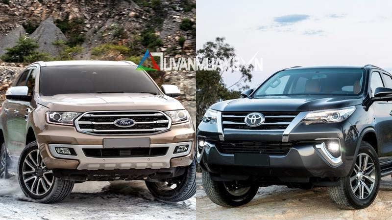 So sánh xe Toyota Fortuner và Ford Everest 2018-2019 bản cao cấp - Ảnh 1