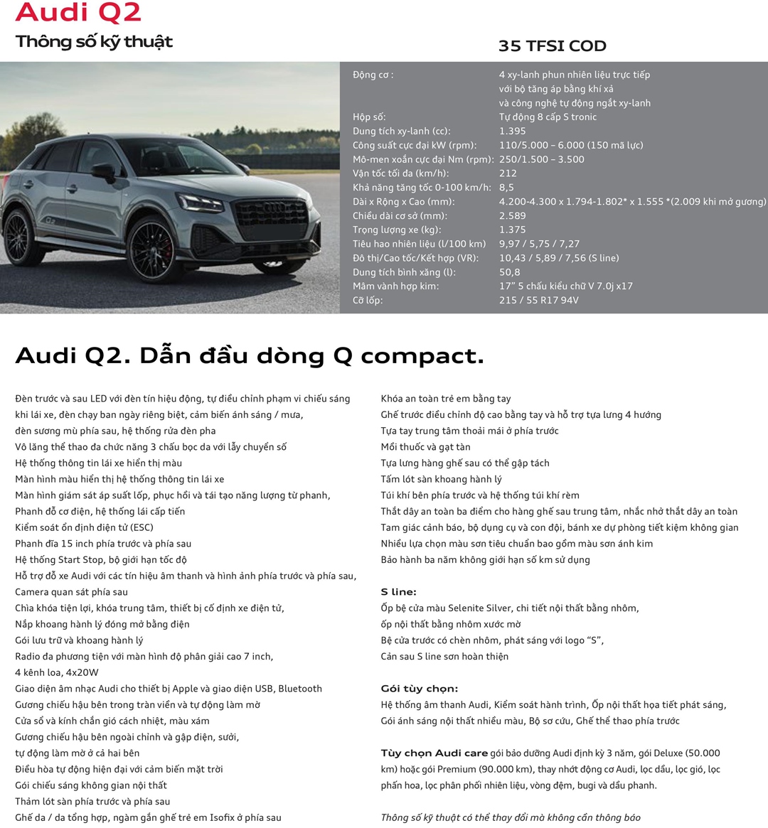 Thông số kỹ thuật và trang bị Audi Q2 2021 tại Việt Nam - Ảnh 5
