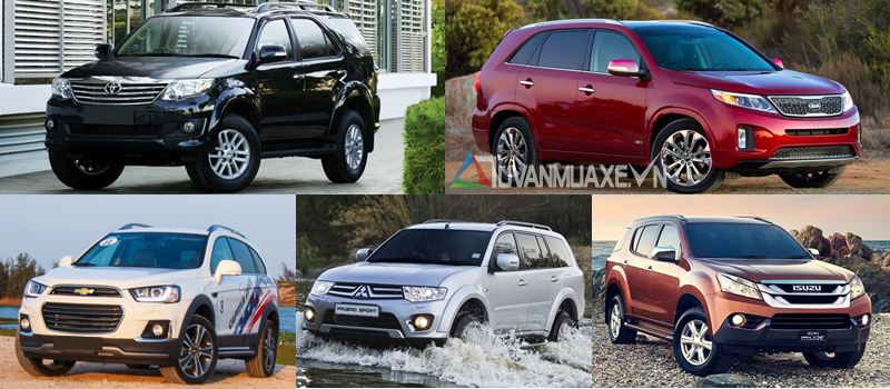 Doanh số bán xe SUV 7 chỗ gia đình tại Việt Nam tháng 11/2016 - Ảnh 1